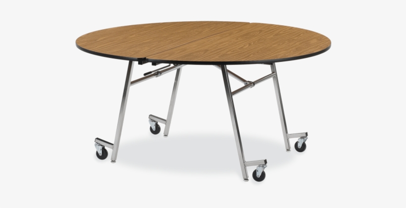 Mobile Round Table - Folding Table, transparent png #8654756
