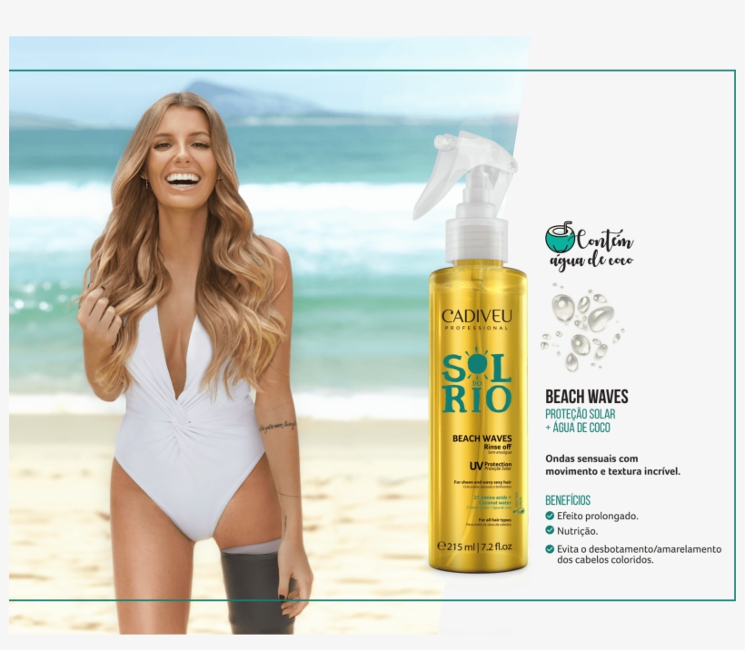 Cadiveu Professional Sol Do Rio Beach Waves - Cadiveu Sol Do Rio, transparent png #8655224