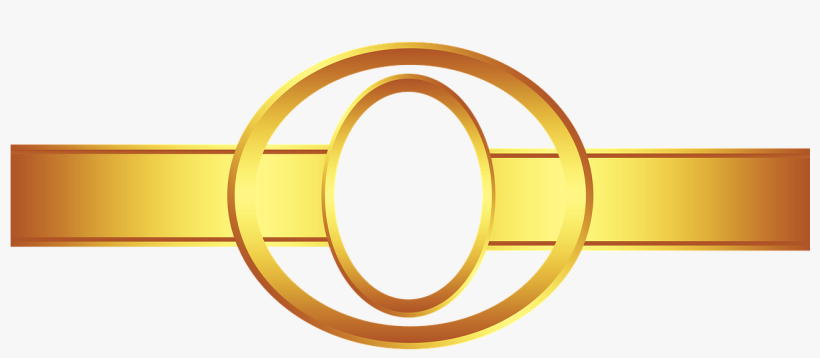 Gold Banner Png - Transparent Background Gold Oval Frame Png, transparent png #8655874