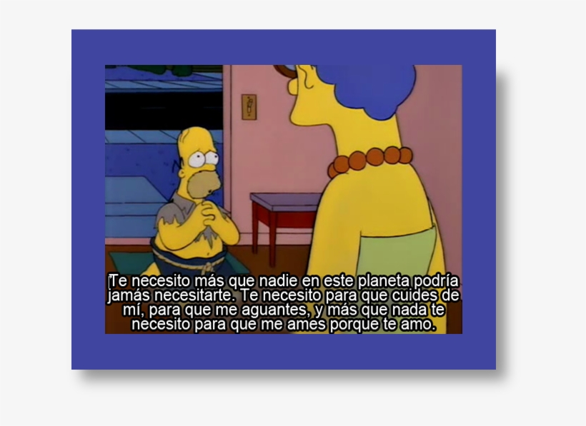 El Amor Nos Convierte A Todos En Idiotas, Vemos A Través - Homer Simpson I Miss You, transparent png #8656276