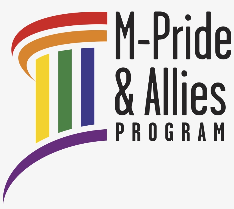 The M Pride And Allies Program At The University Of - Graphic Design, transparent png #8656320
