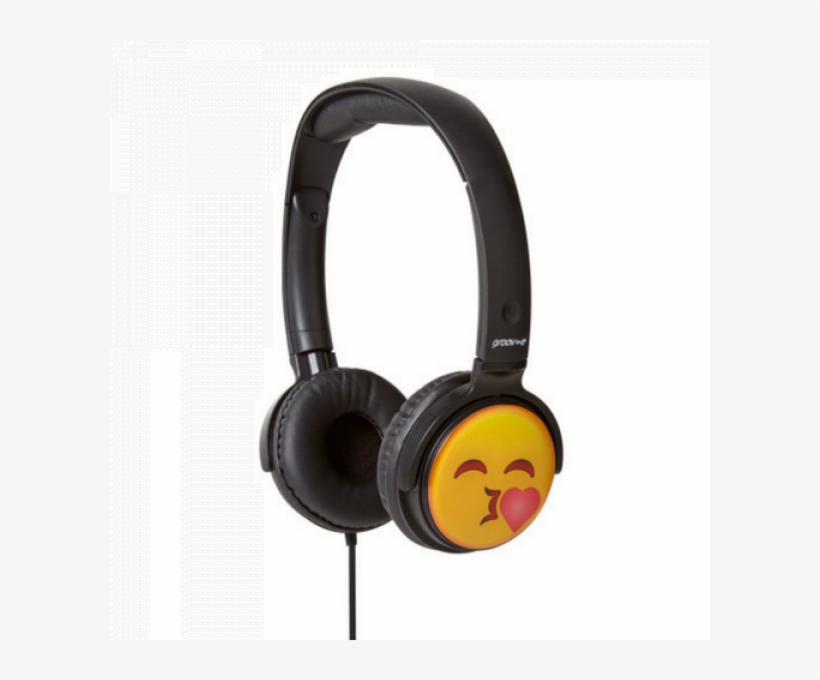 Groov E Earmoji Emoji Kids Dj Style Stereo Headphones - Headphones, transparent png #8656694