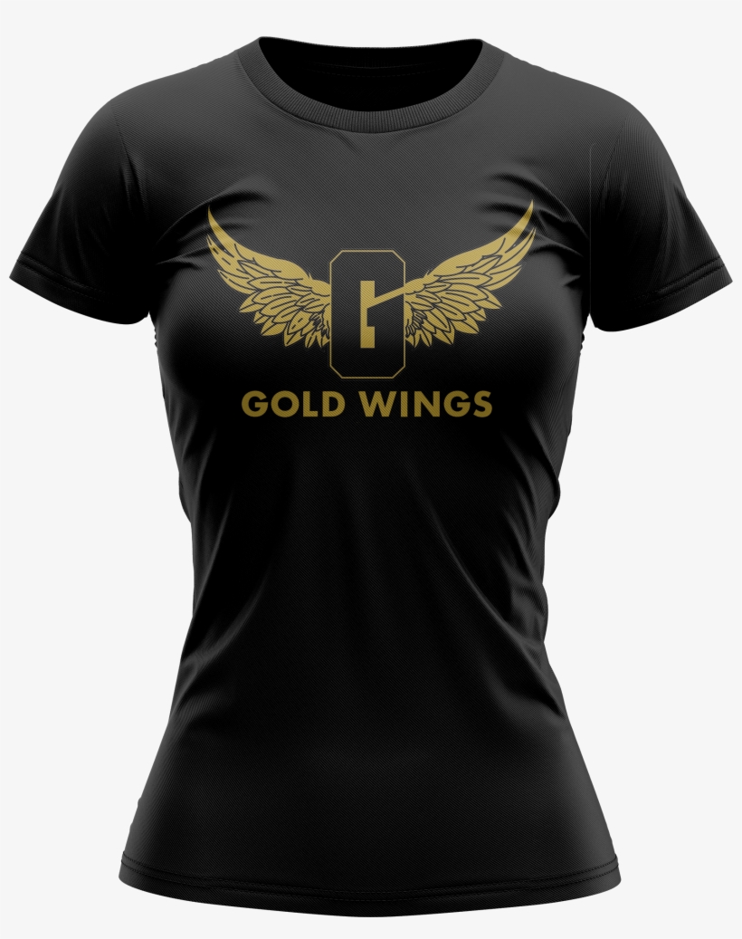 Image Of Women's Gold Wings Emblem Tee - Coca Cola, transparent png #8656720