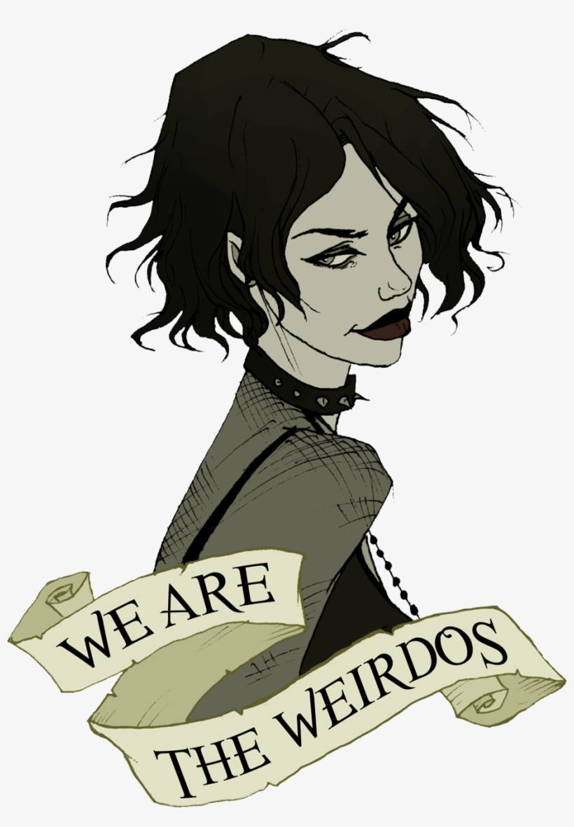 Graphic Black And White Reverse Drawing Gothic - Abigail Larson Nancy, transparent png #8657167