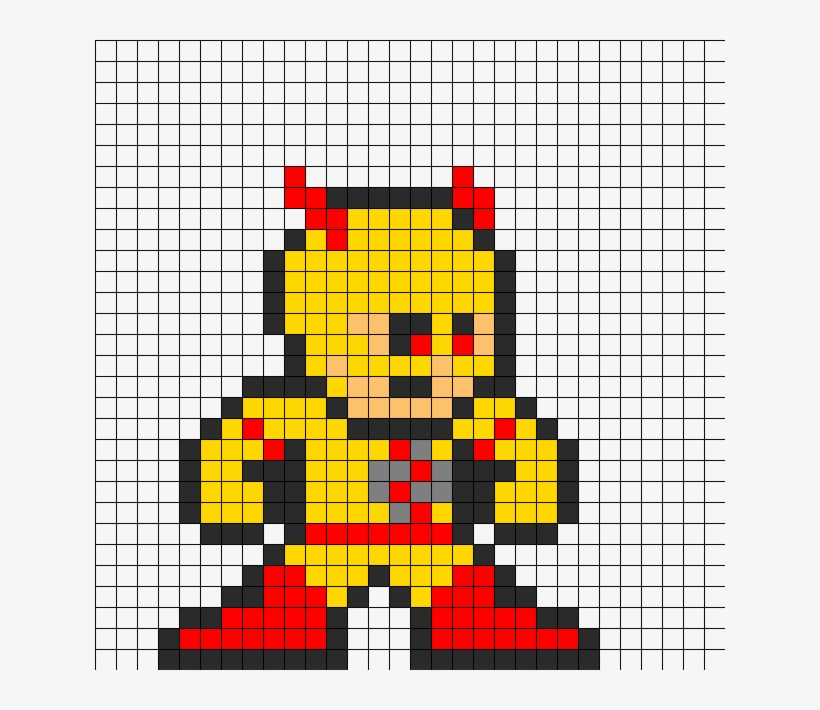 Reverse Flash Perler Bead Pattern - Pixel Art Reverse Flash, transparent png #8657462