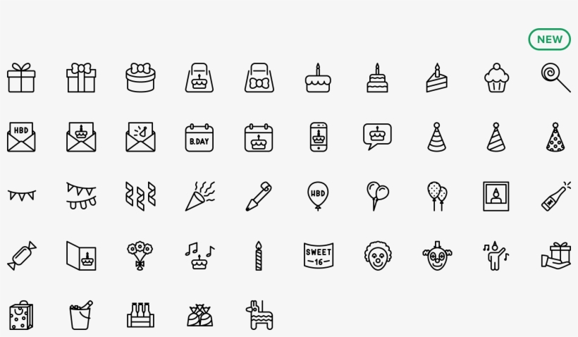 Icon Birthday, transparent png #8657972