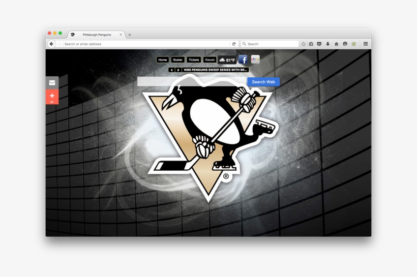 Nhl Pittsburgh Penguins New Tabby Brand Thunder, Llc - Pittsburgh Penguins Logo Edit, transparent png #8658466