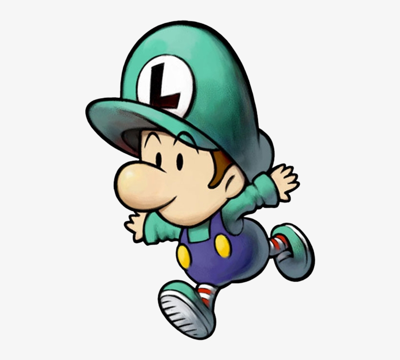 Mlpit Luigi Baby - Baby Luigi Partners In Time, transparent png #8659685