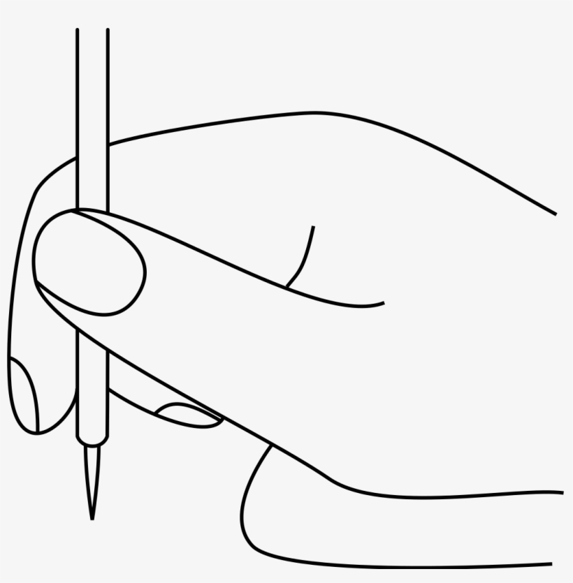 File - Brush - Svg - Dessin Main Écrire, transparent png #8659917