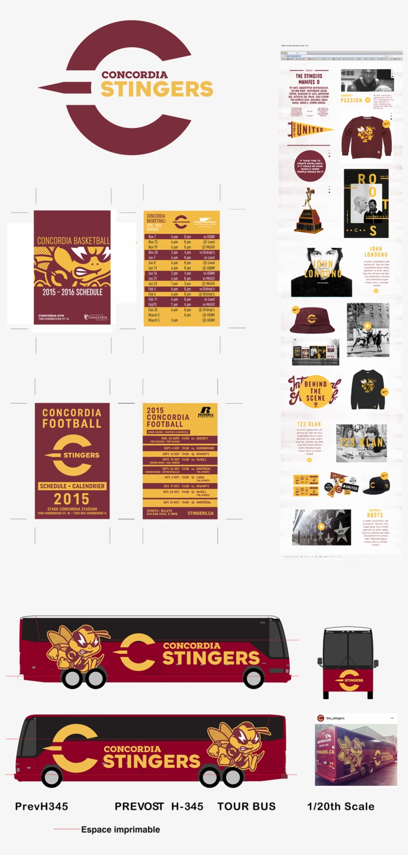 Preliminary Mock-ups For The Team Bus, Managed The - Concordia Football, transparent png #8660226