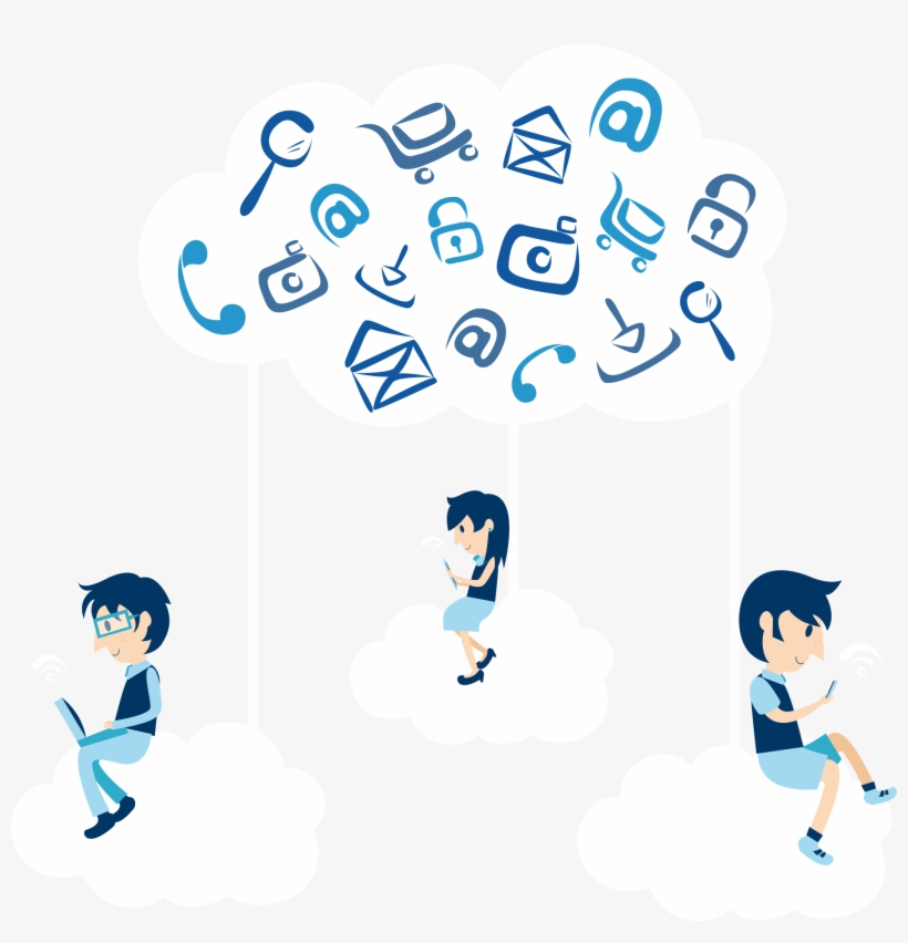 Euclidean Clip Art Business Clouds Transprent Png - Cartoon, transparent png #8661292