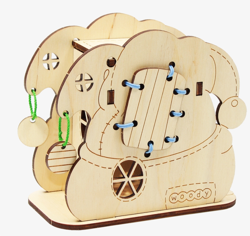 Wooden Multipurpose Toy 7 Piece Building Blocks Play - Illustration, transparent png #8661404