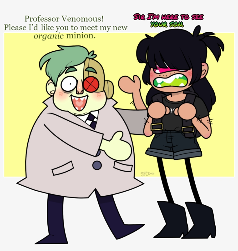 Old Clipart Short Person - Ok Ko Professor Venomous Figurine, transparent png #8661405
