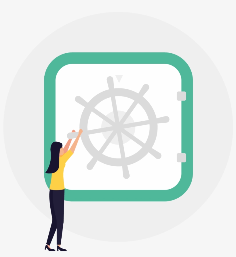 Vault Addresses This As A Secure, Safe, Private Zone - Circle, transparent png #8661596