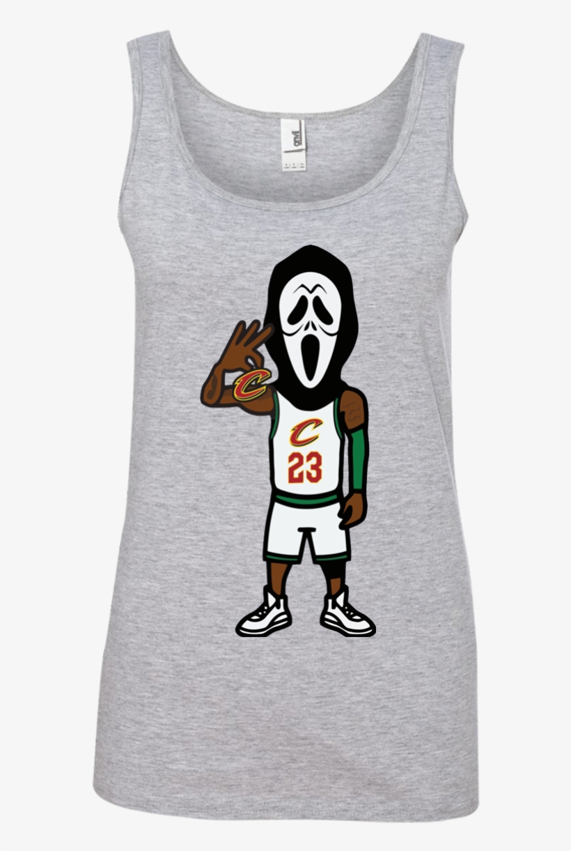 Scary Lebron James Cleveland Cavaliers Champion 2018 - T-shirt, transparent png #8661887