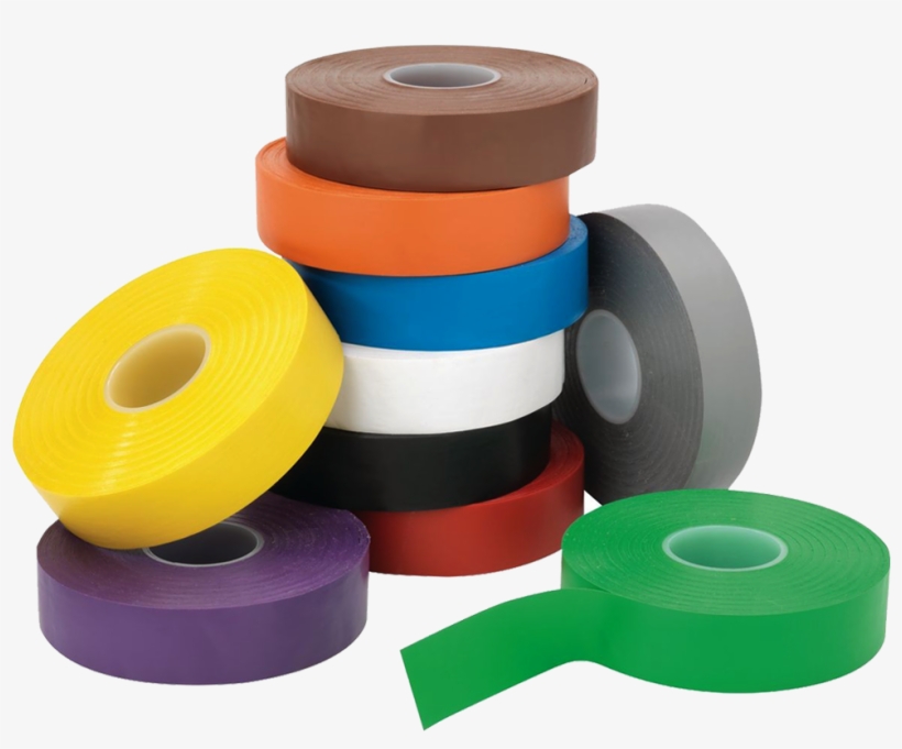 Coloured And Clear Pvc Tape Coloured And Clear Pvc - Pvc Tape, transparent png #8662128