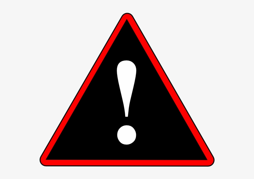 Red Black White Warning 1 Svg Clip Arts 600 X 534 Px, transparent png #8662793