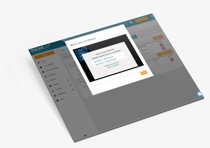 Video Monetization Pay Per View Streaming - Document, transparent png #8663981