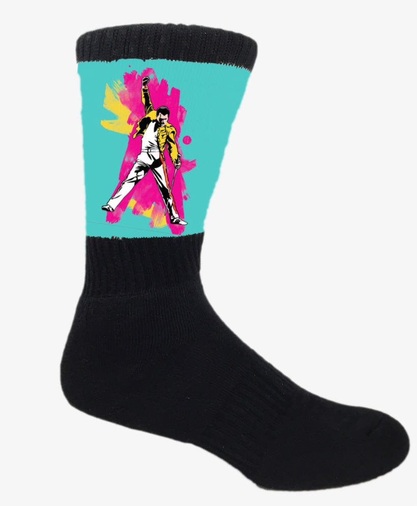 Freddie Mercury Rocker - Sock, transparent png #8664036