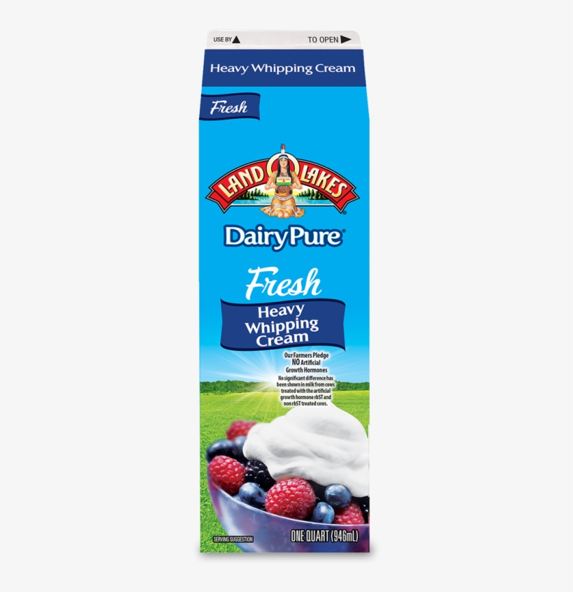 Ingredients - Land O Lakes Dairy Pure Whipping Cream, transparent png #8664217