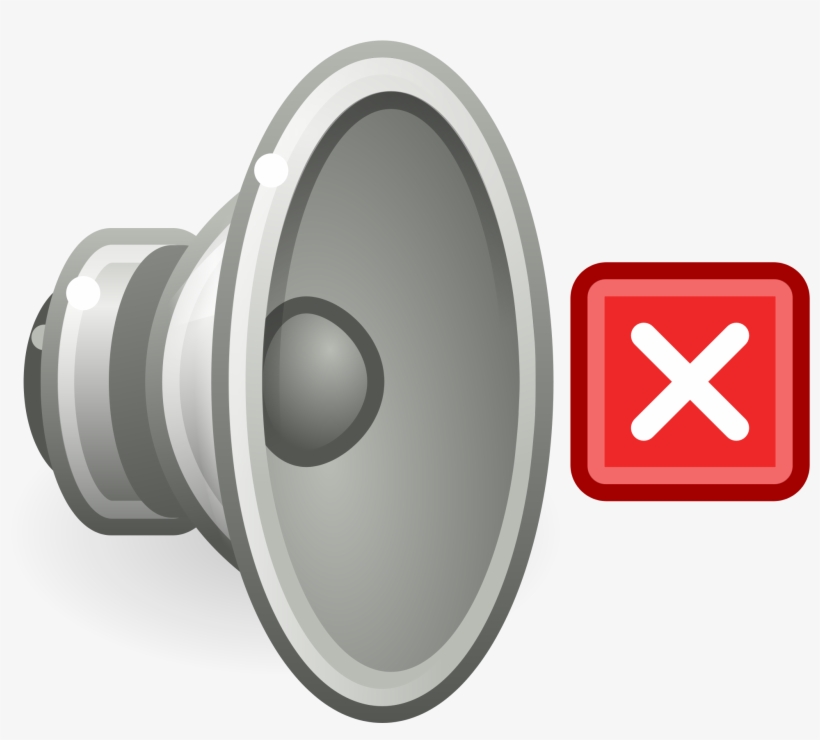 Open - Audio Muted, transparent png #8664350