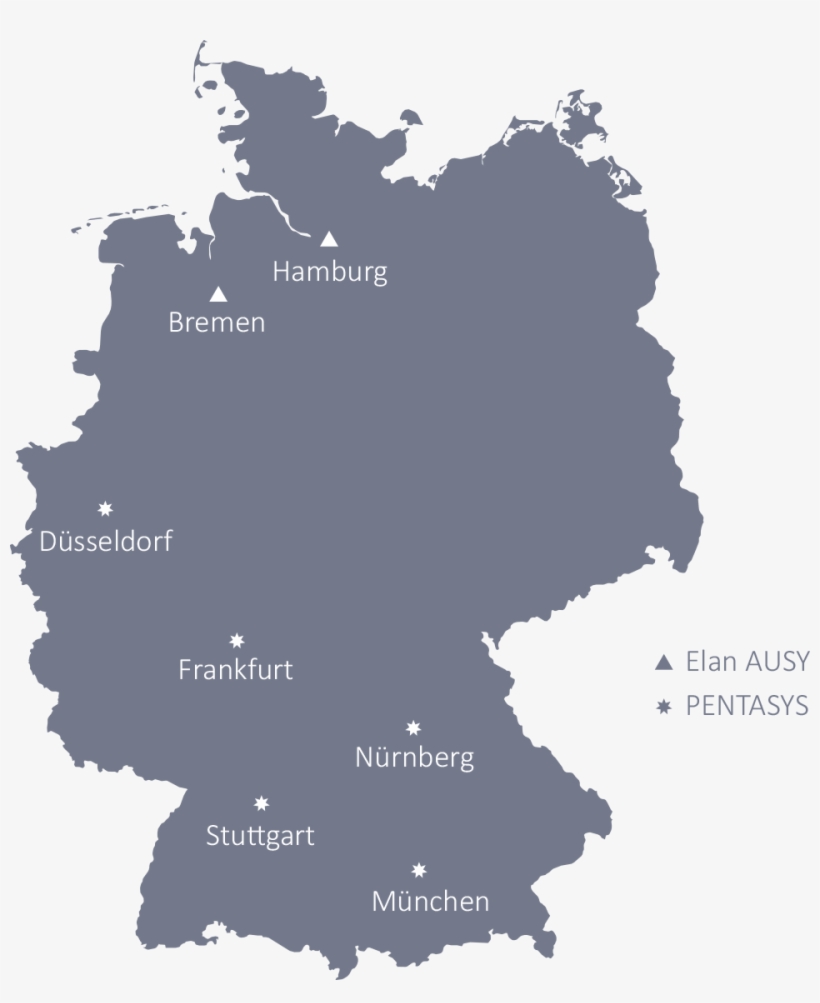 Ausy Germany - Deutschland Map Red, transparent png #8664436