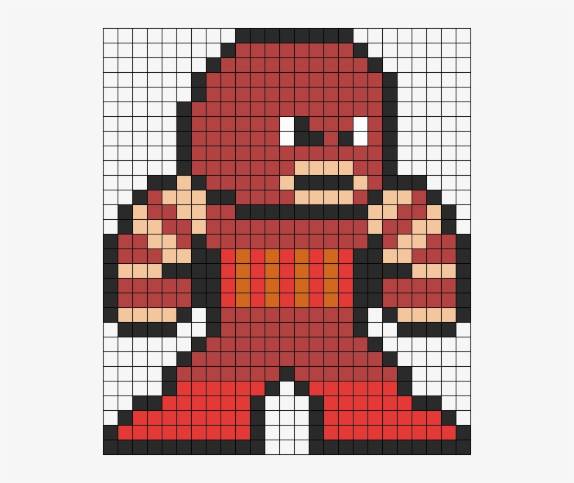 Juggernaut Perler Bead Pattern Perler Bead Pattern - Dibujos Pixel De Deadpool, transparent png #8664569