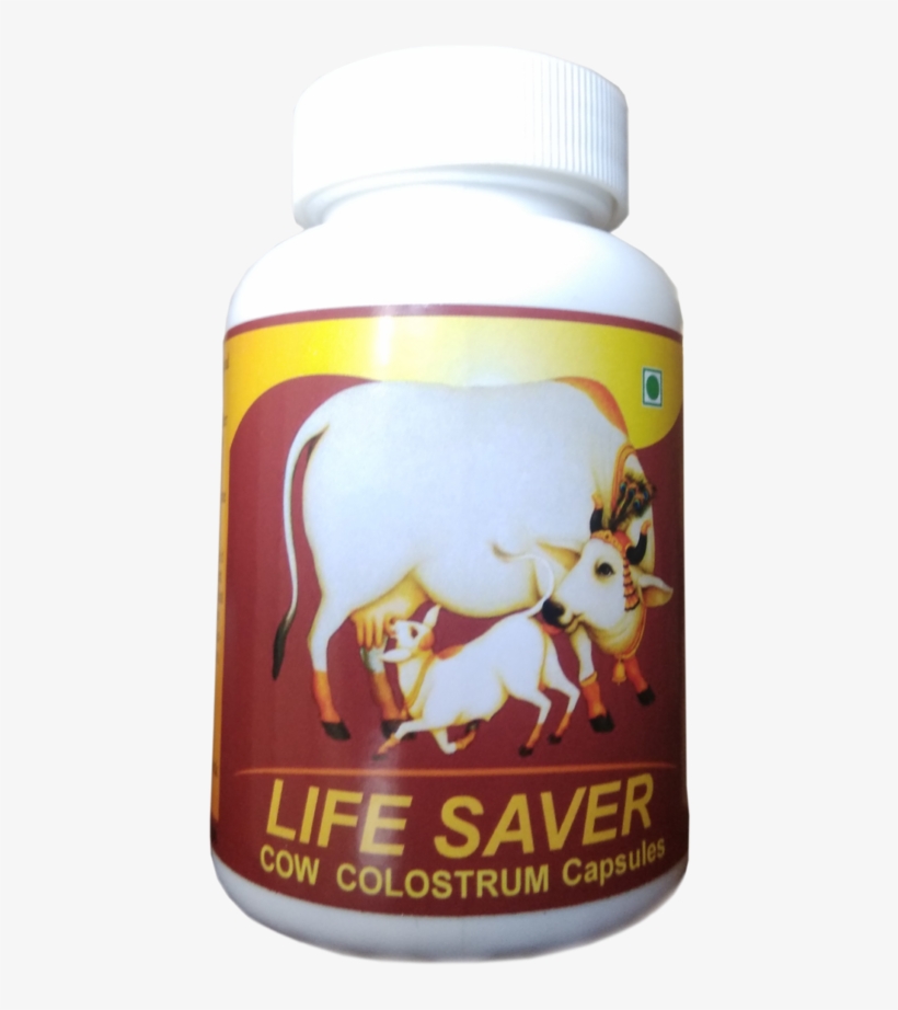 Life Saver Cow Colostrum Nutrition Capsules - Indian Cow, transparent png #8664734