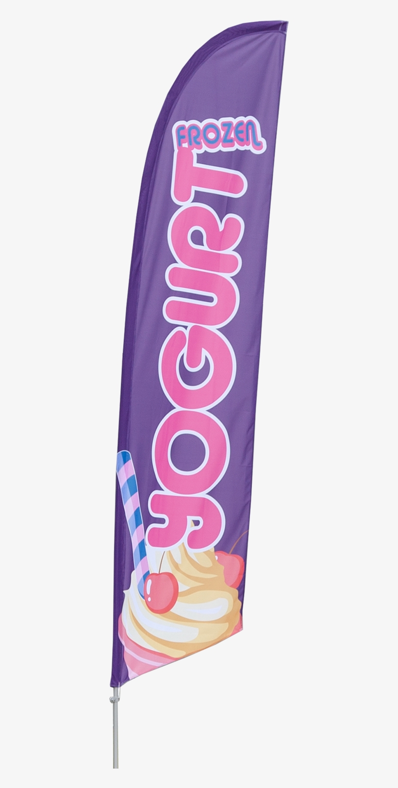 A Great Way To Advertise Frozen Yogurt Or Ice Cream - Banner, transparent png #8665549