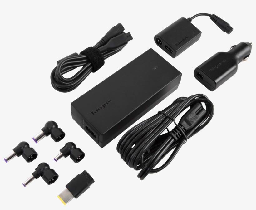 Laptop Travel Charger With Usb Fast Charging Port - Laptop And Phone Charger, transparent png #8665671