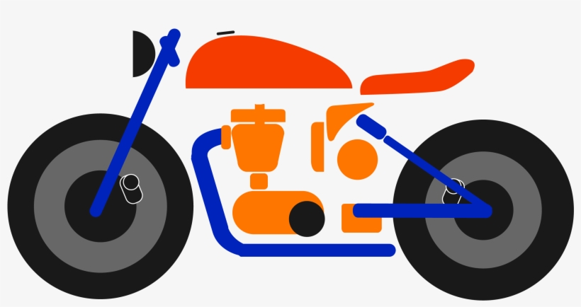 Colorful Transport Hayley Motorcycle Png And Vector - Vector Graphics, transparent png #8666397