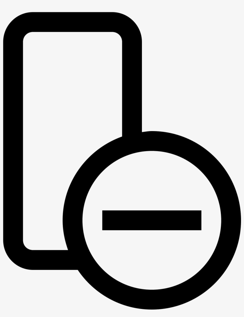 Delete Column Icon - Sign, transparent png #8666553