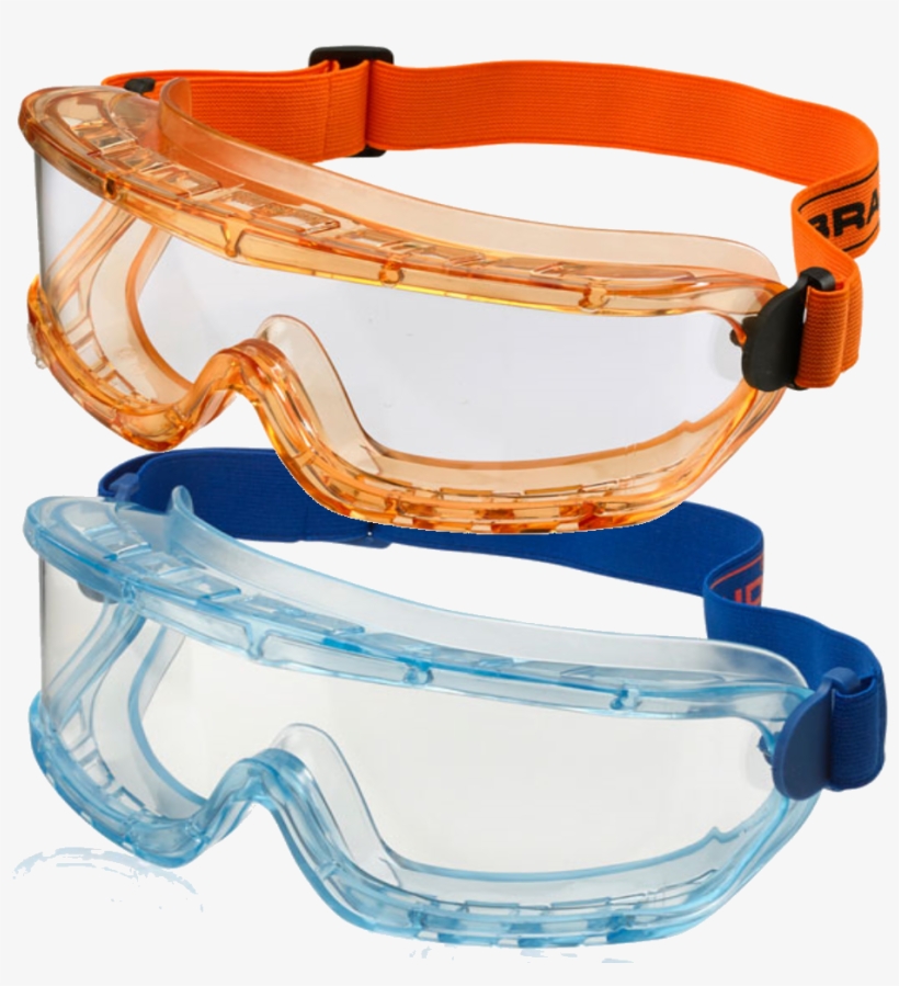 Clear Premium Anti-scratch Safety Goggles Amber Or, transparent png #8666813