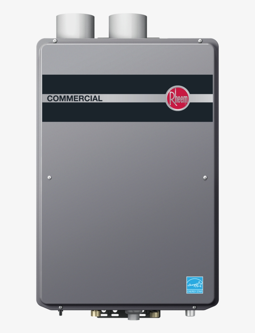 Rheem Commercial Condensing Tankless Direct Vent Water - Water Heating, transparent png #8667521