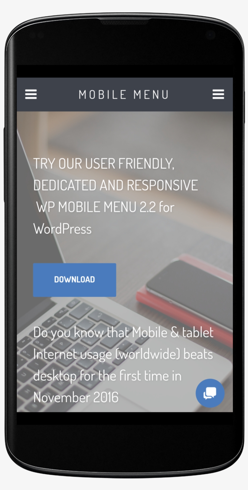 Wp Mobile Menu Demo - Mobile Menu Icon Wordpress, transparent png #8668093