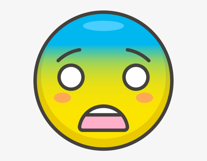 Fearful Face Emoji - อิ โม จิ หวาด กลัว, transparent png #8668261