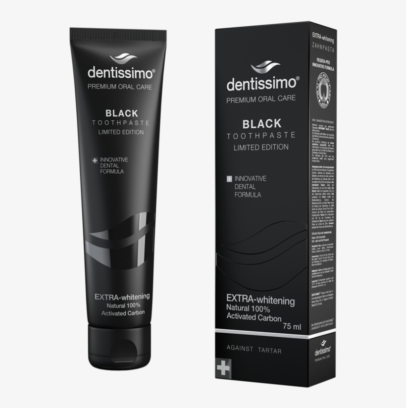 Toothpaste Extra-whitening Black - Dentissimo Swiss Biodent Toothpaste, transparent png #8669515