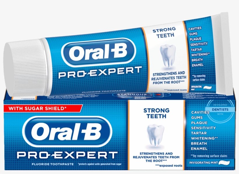Oral B Pro Expert Strong Teeth Toothpaste - Oral B Pro Expert Professional Protection, transparent png #8670047