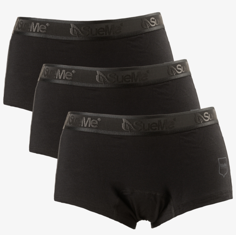 Black V2 Pk3 Womens Beech Shorties - Underpants, transparent png #8670499