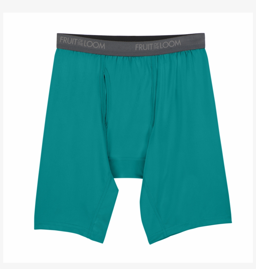 Men's Micro-stretch Black/gray Long Leg Boxer Briefs, - Briefs, transparent png #8671015