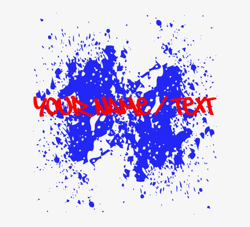 Blue Paint Splatter Baby Gown - Adobe Photoshop, transparent png #8672072