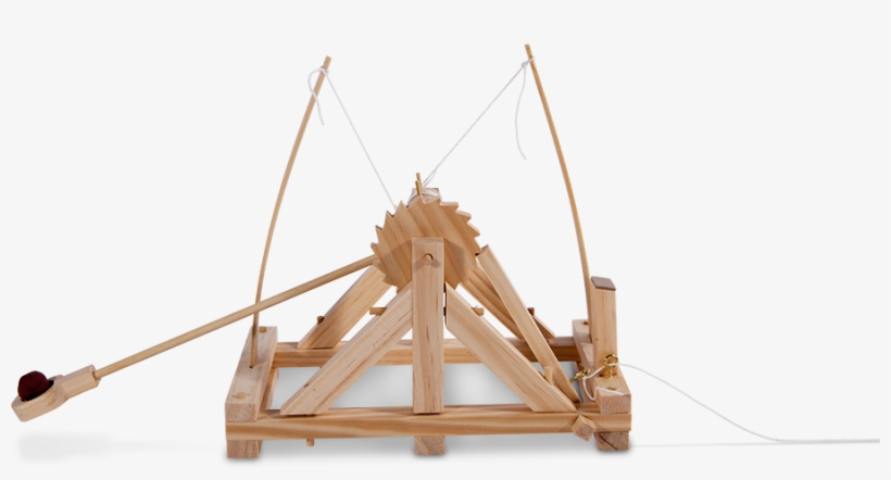 Leonardo Da Vinci Catapult - Plywood, transparent png #8672176