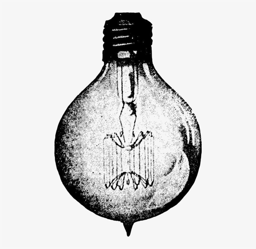 Vintage Light Bulb Vintage Vintage Illustration - Free Clipart Vintage Png, transparent png #8672470