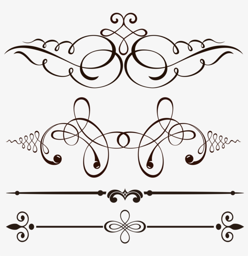 Vintage Vector Png - 線條 框 素材, transparent png #8672609