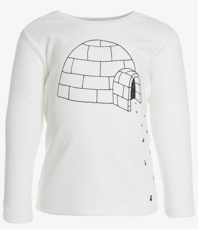 Ls Igloo T Shirt - Long-sleeved T-shirt, transparent png #8673583