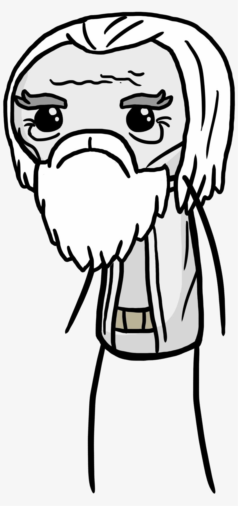 Gandalf From 'lord Of The Rings' - Sketch, transparent png #8675511