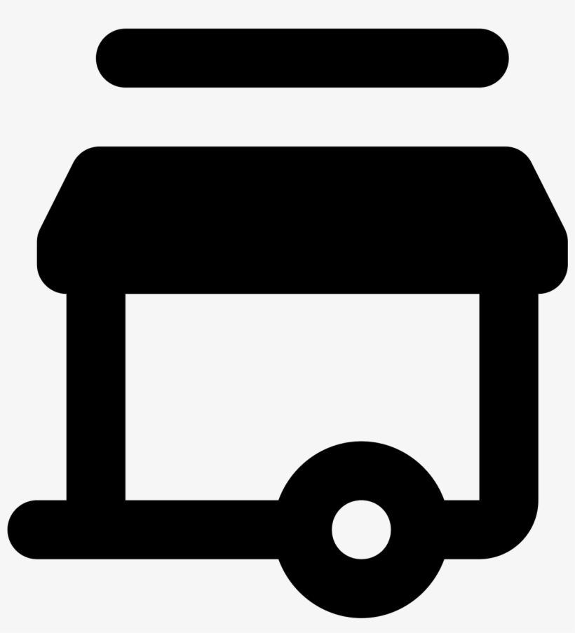 Kiosk On Wheels Icon - Stool, transparent png #8675695