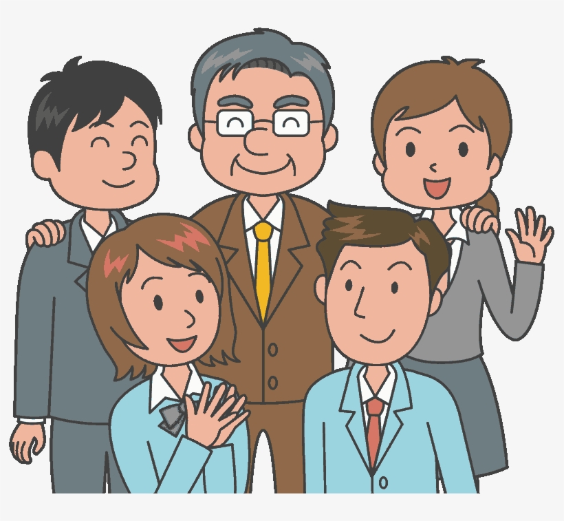 Input Happy Staff With Boss, transparent png #8676130