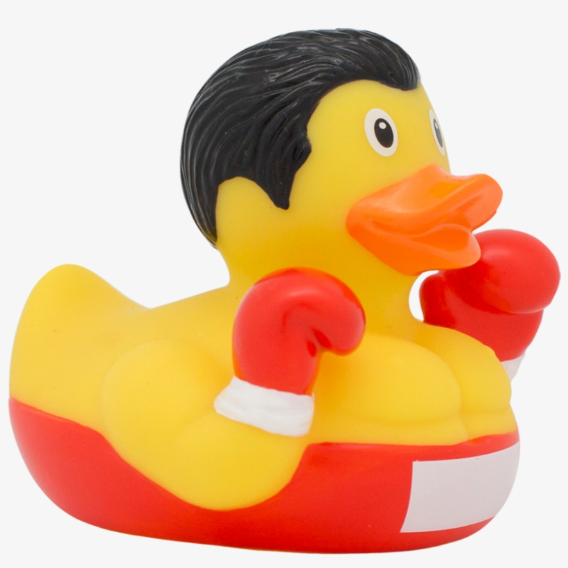 Boxer Rubber Duck Left Slant Amsterdam Duck Store - Bath Toy, transparent png #8676286