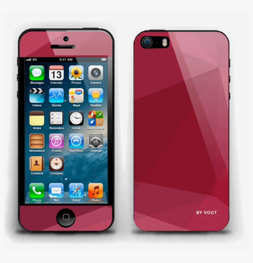 Red Skin Iphone 5s - Iphone 4, transparent png #8677479